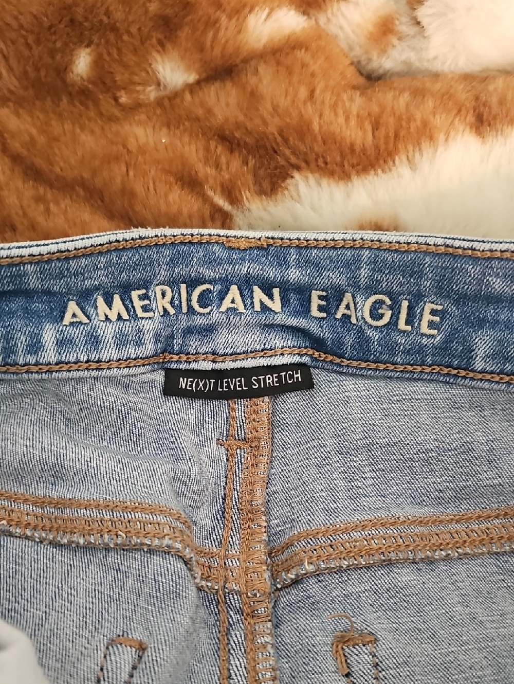 American Eagle Outfitters Light Blue Distressed High-Rise Jeggings Size 4 Short - Picture 6 of 7